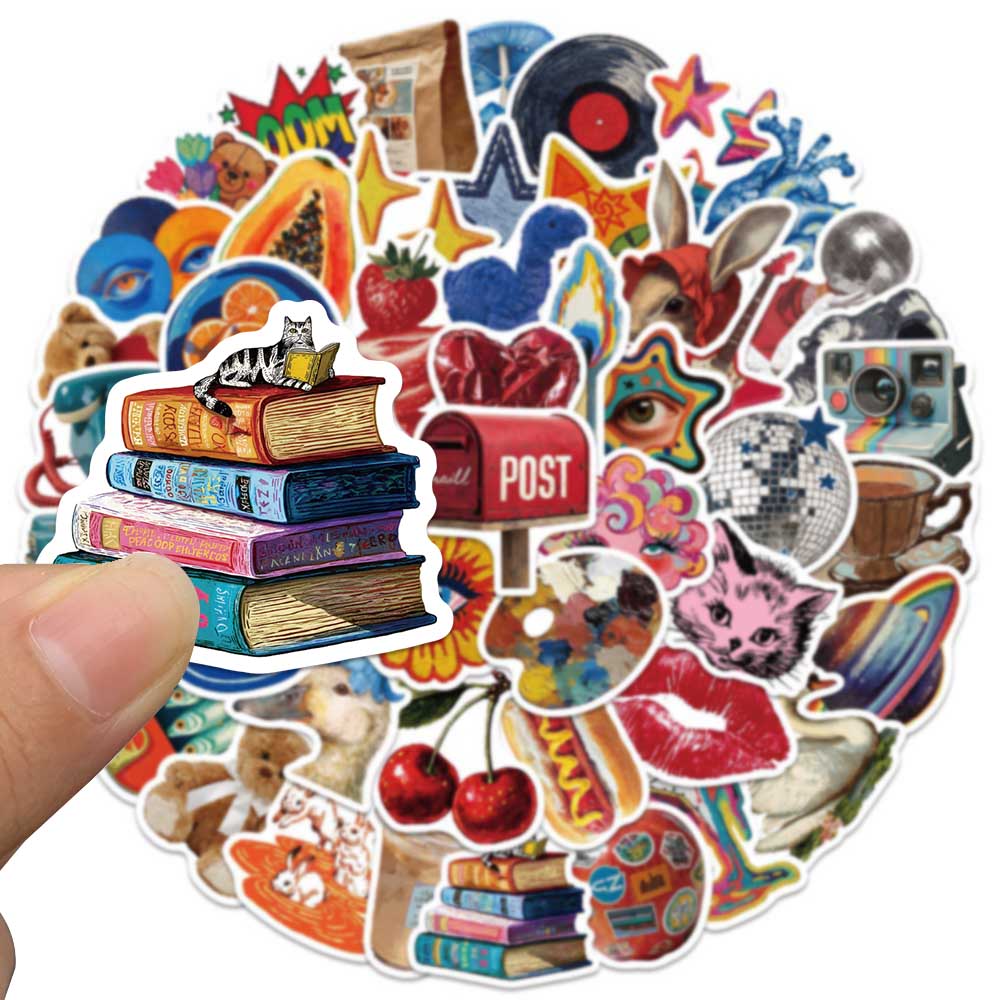 50pcs Stiker Vintage Y2K Fashi - Home Decor Magazine ulasan dan harga