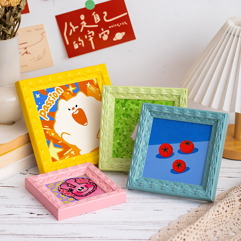 Bingkai Foto Warna-warni 5 Inc - Bamboo Photo Frame ulasan dan harga