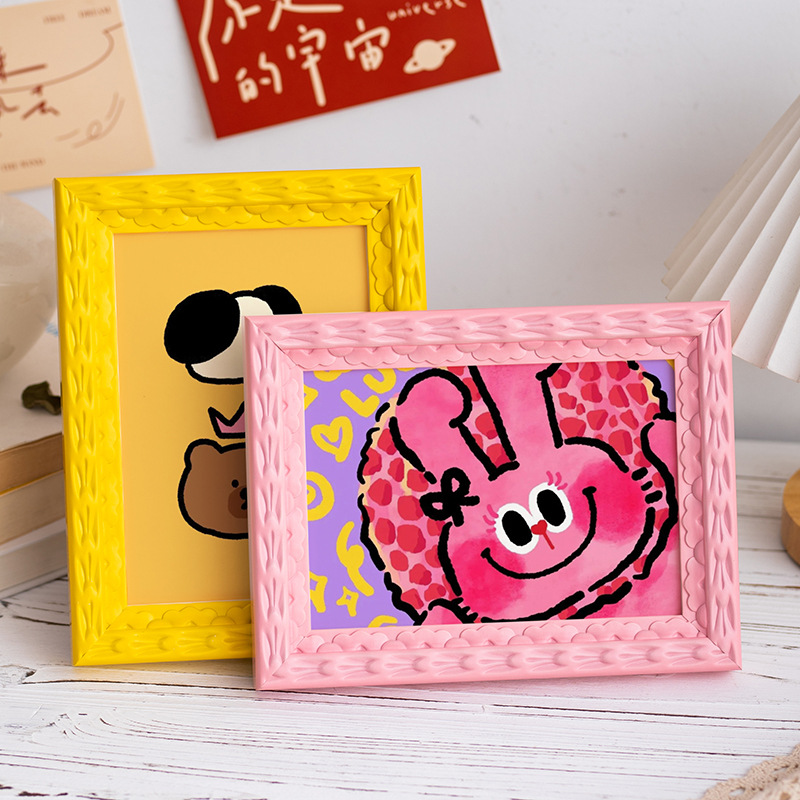 Bingkai Foto Warna-warni 5 Inc - Bamboo Photo Frame ulasan dan harga