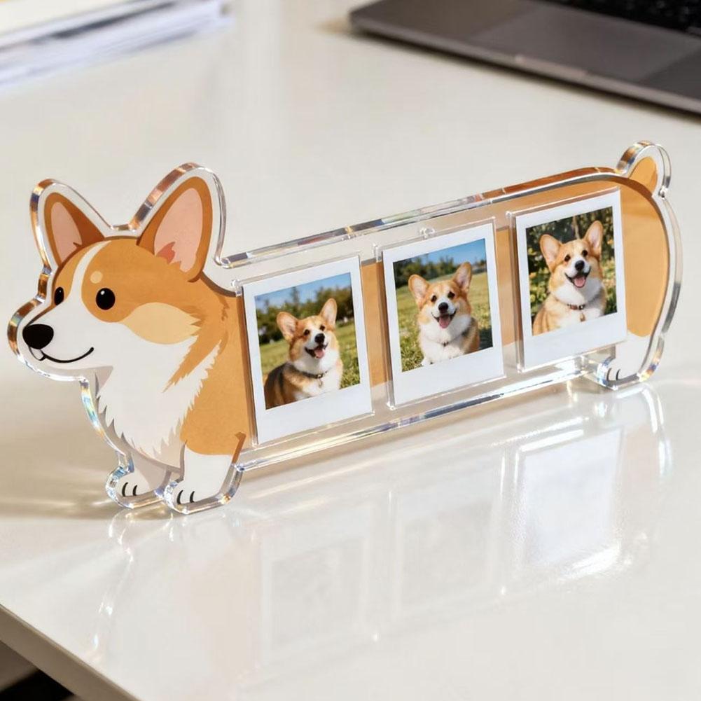 Bingkai Foto Bentuk Anjing Luc - Bamboo Photo Frame ulasan dan harga