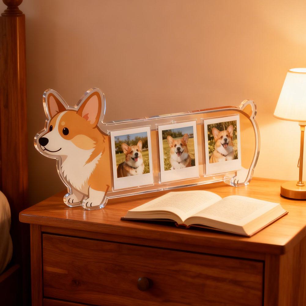 Bingkai Foto Bentuk Anjing Luc - Bamboo Photo Frame ulasan dan harga
