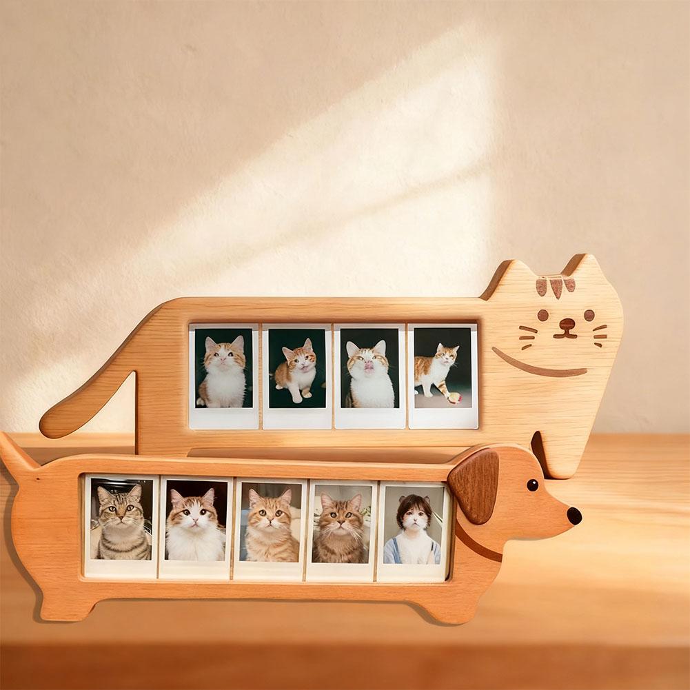 Bingkai Foto Bentuk Anjing Luc - Bamboo Photo Frame ulasan dan harga
