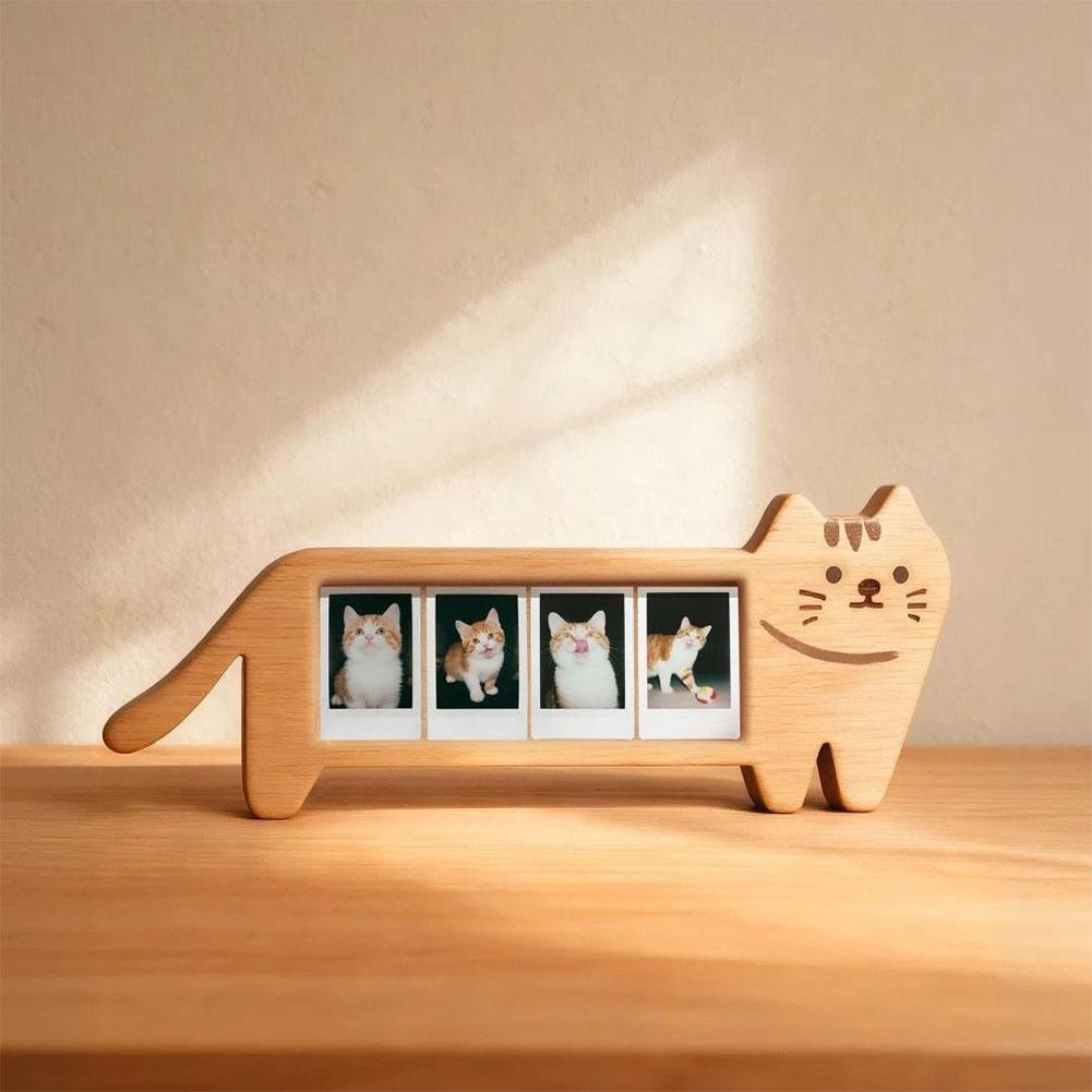 Bingkai Foto Bentuk Anjing Luc - Bamboo Photo Frame ulasan dan harga