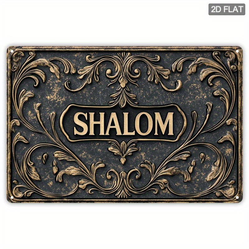 CIFBUY Vintage Shalom Aluminiu - Home Decor In ulasan dan harga