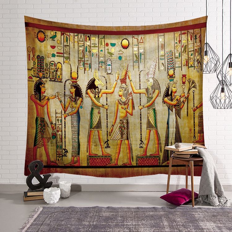Tapestry Kuning Mesir Kuno Ber - Home Decor Egypt ulasan dan harga