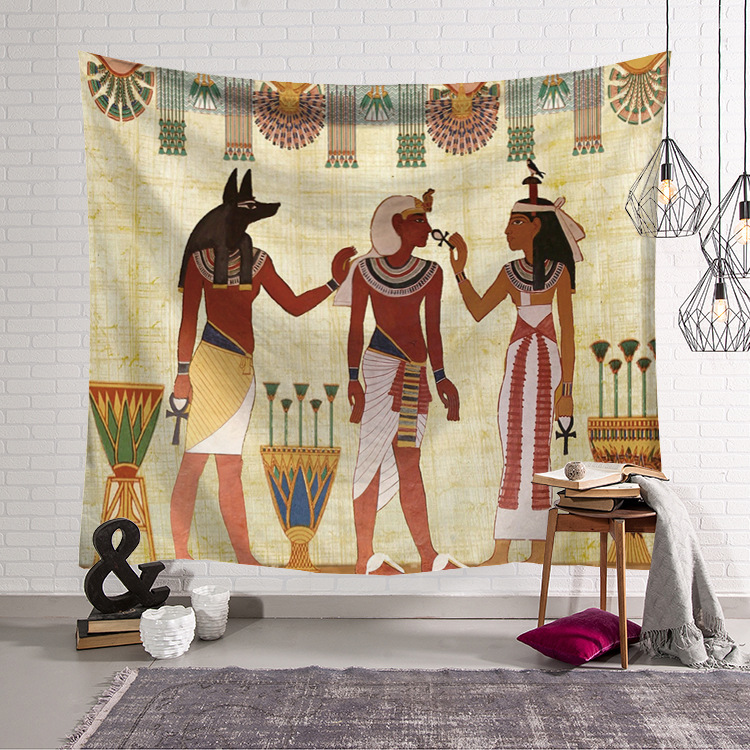 Tapestry Kuning Mesir Kuno Ber - Home Decor Egypt ulasan dan harga