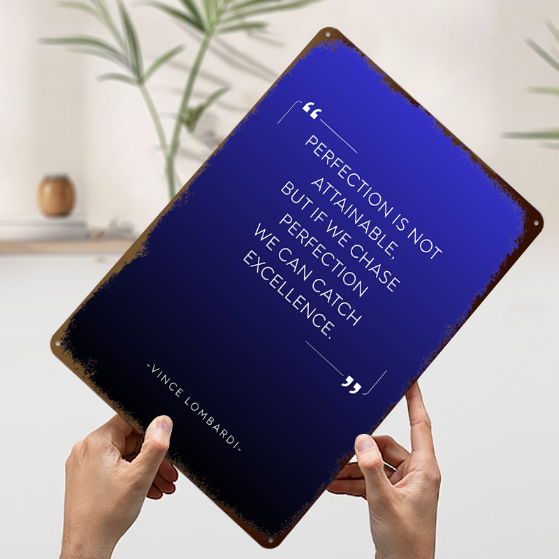 Poster Logam Kutipan Vince Lom - Home Decor Quotes On Wall ulasan dan harga