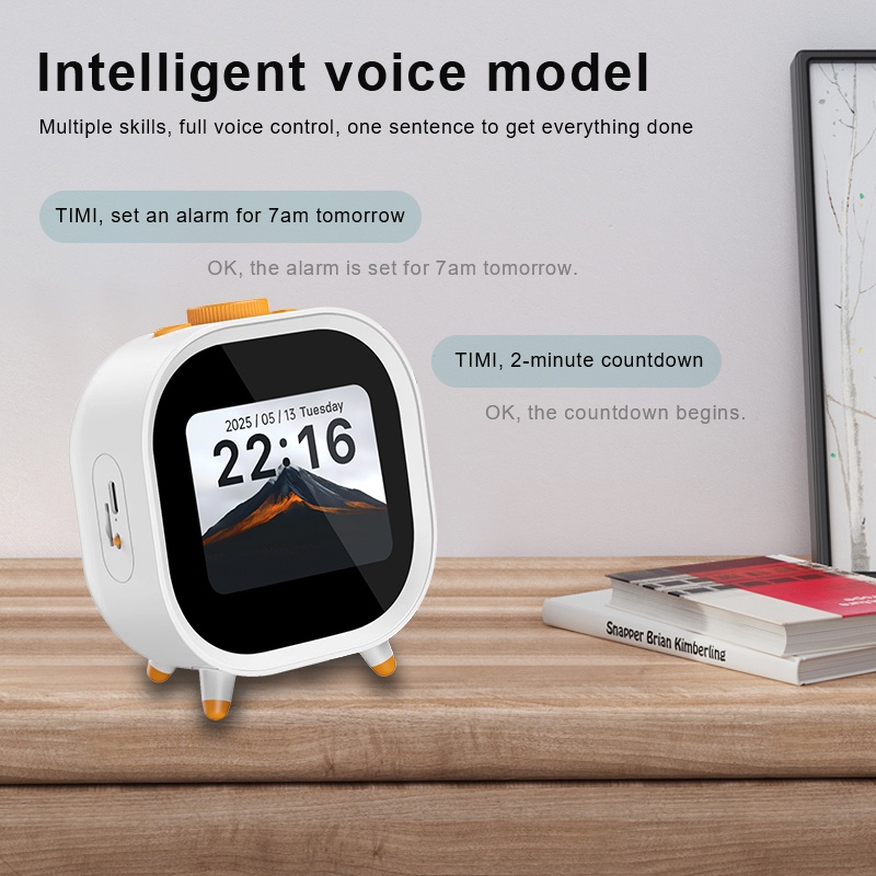 Jam Alarm Pintar Suara AI WiFi - Home Decor Ai Free ulasan dan harga