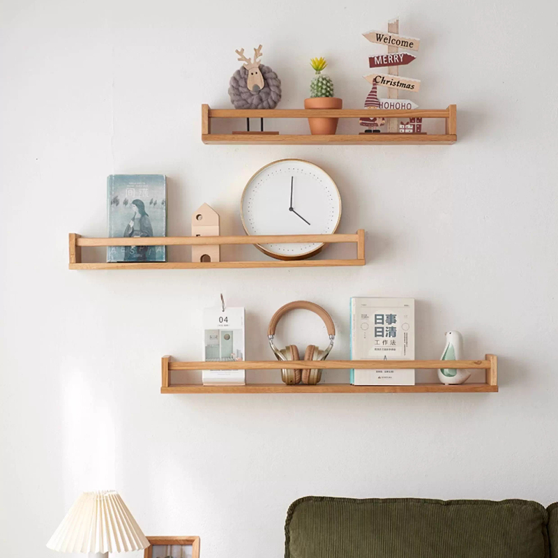 Rak Dinding Kayu Solid untuk B - Home Decor Magazine ulasan dan harga