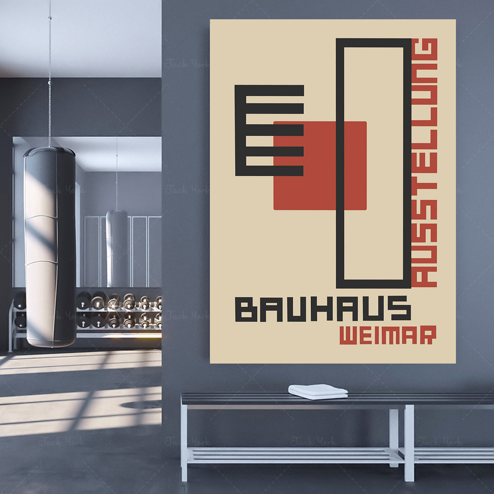 Bauhuk Ausstellung Poster ceta - Home Decor Expo ulasan dan harga