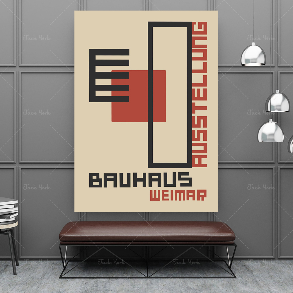 Bauhuk Ausstellung Poster ceta - Home Decor Expo ulasan dan harga