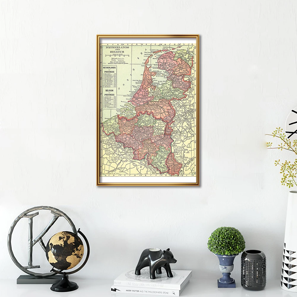 42*59Cm The 1914 Belgia dan Be - Home Decor Netherlands ulasan dan harga