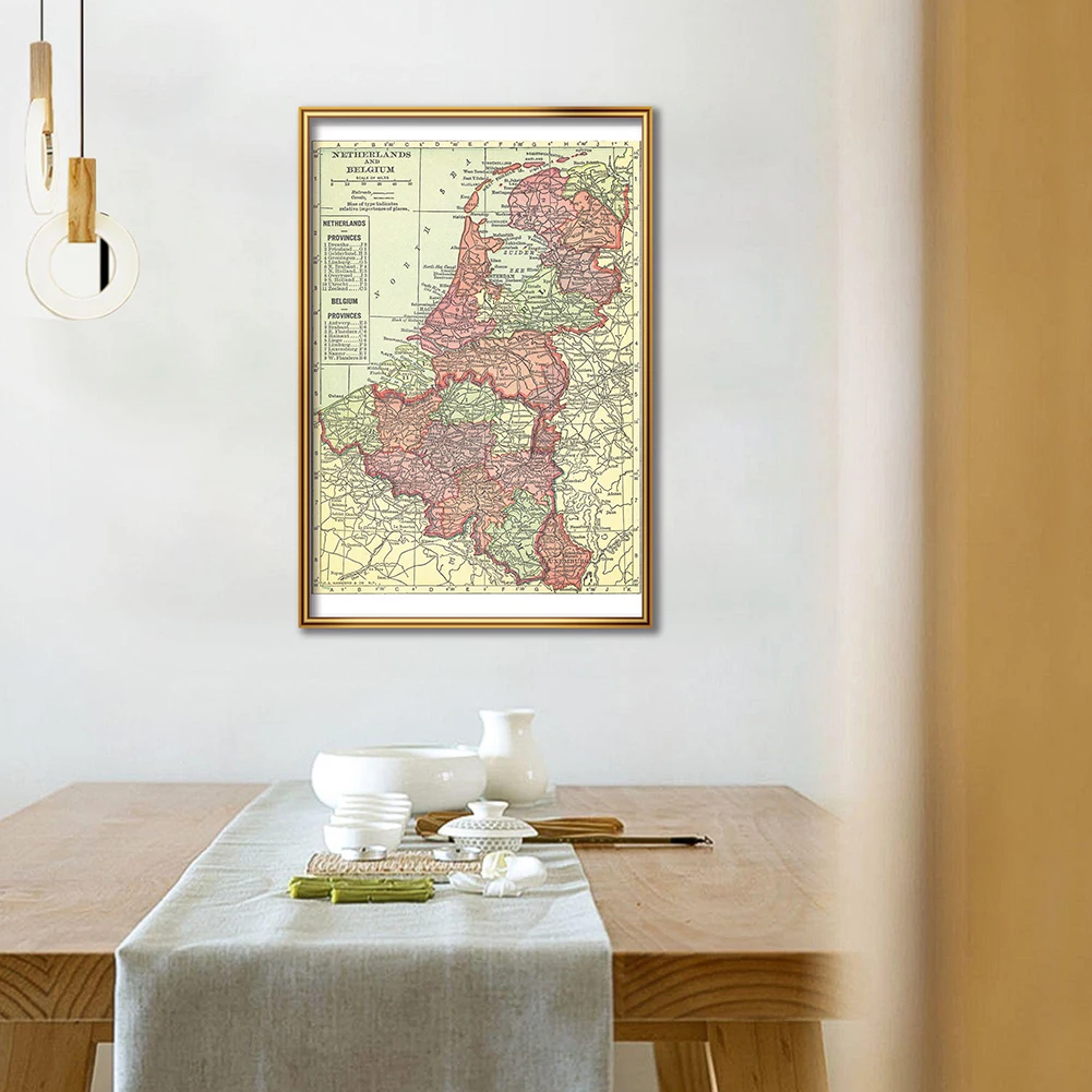 42*59Cm The 1914 Belgia dan Be - Home Decor Netherlands ulasan dan harga