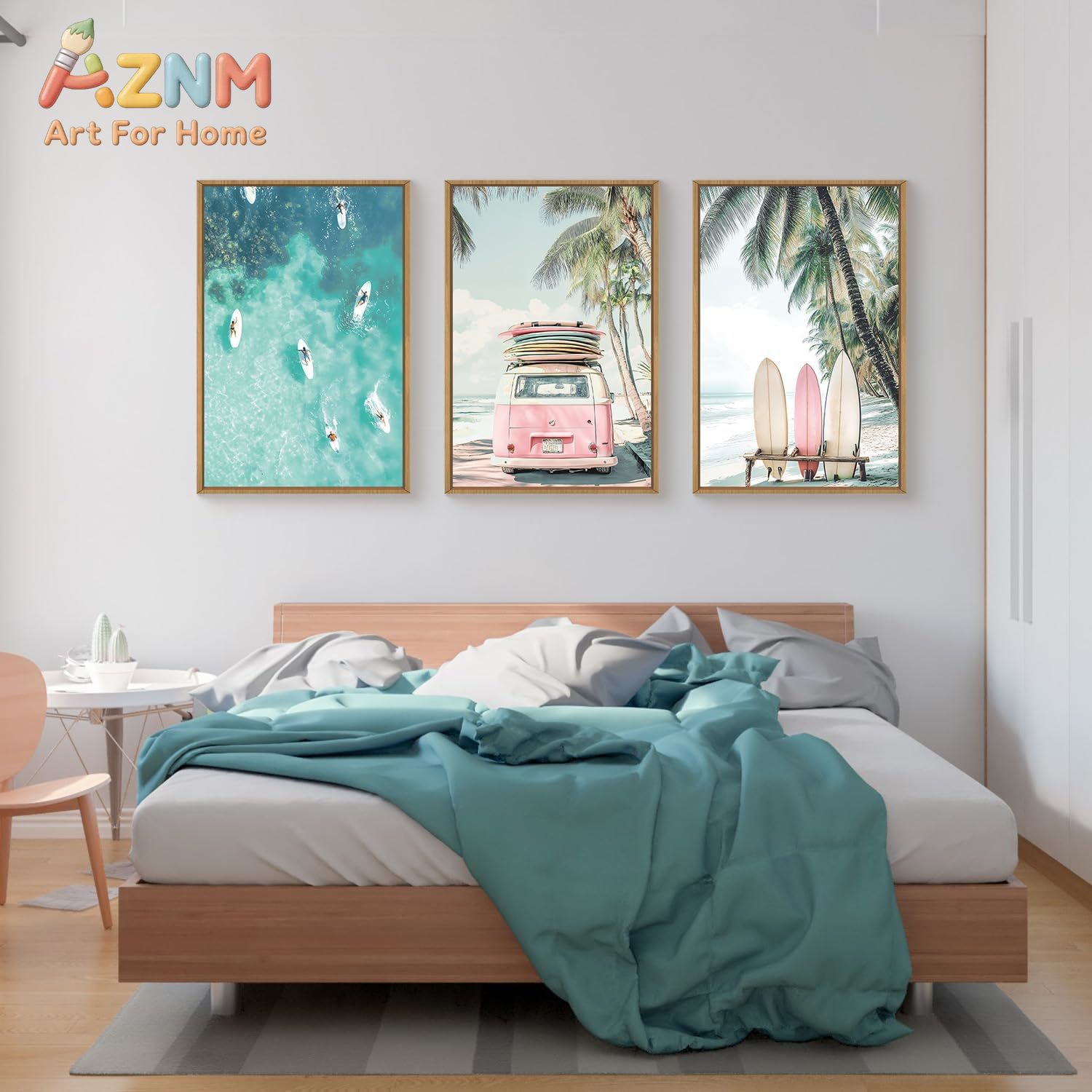 3 Buah Lukisan Dinding Kanvas  - Home Decor Nautical ulasan dan harga