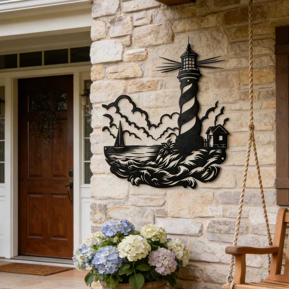 CIFbuy Seni Dinding Logam Merc - Home Decor Nautical ulasan dan harga